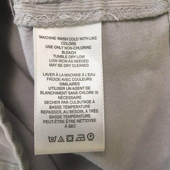 Free People Micro Mini Pleated Corduroy Skort in Gray Size 12 - Picture 13 of 16